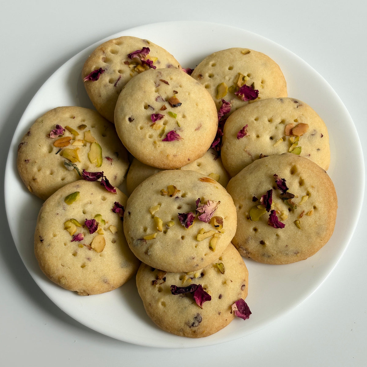 Rose Pistachio Shortbread