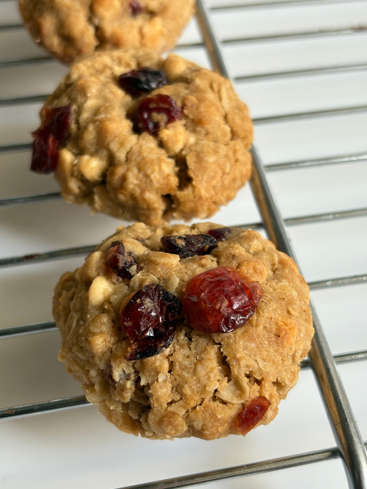 Oatmeal Cranberry White Chocolate Cookies